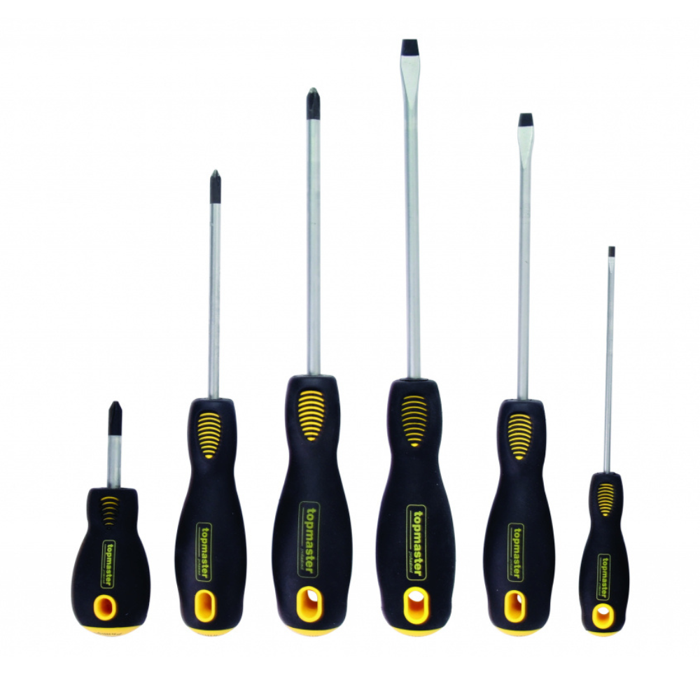 TopMaster - Set odvijača 6 delova krstastih x 3, pljosnatih x 3 - 225107