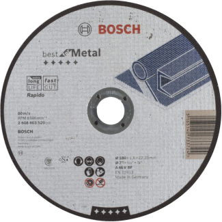 Bosch - Rezna ploča ravna Best for Metal - Rapido 180 - 2608603520