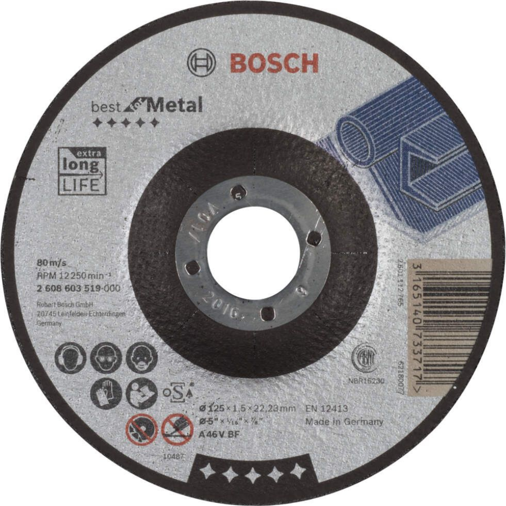 Bosch - Rezna ploča ispupčena Best for Metal 125 - 2608603519