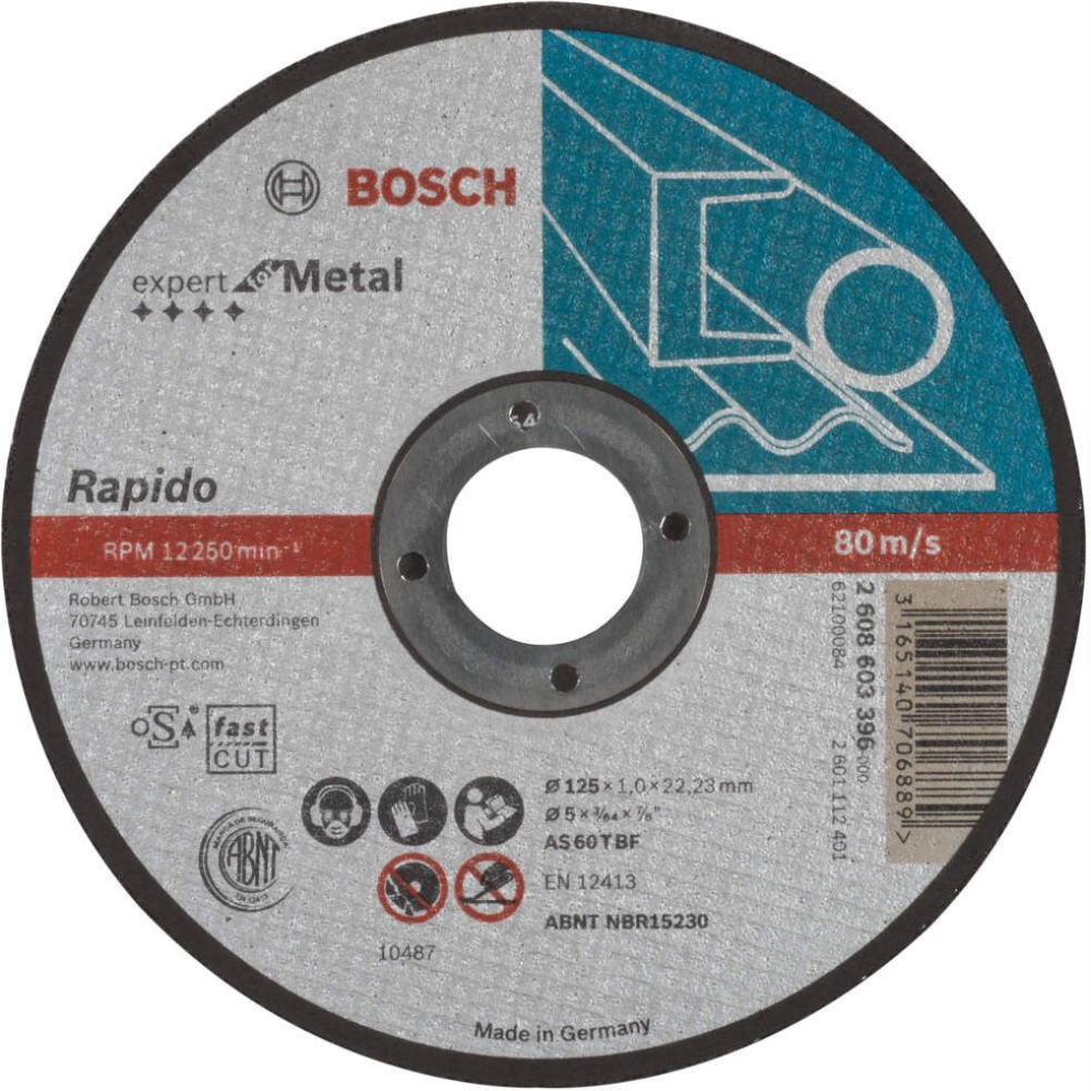 Bosch - Rezna ploča ravna Expert for Metal - Rapido 125 - 2608603396
