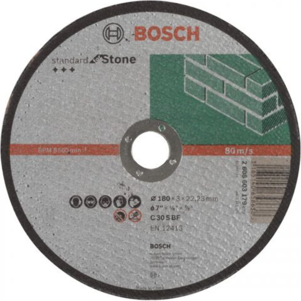 Bosch - Rezna ploča ravna Standard for Stone 180 - 2608603179