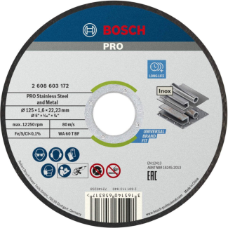 Bosch - Rezna ploča ravna Standard for Inox 125 - 2608603172