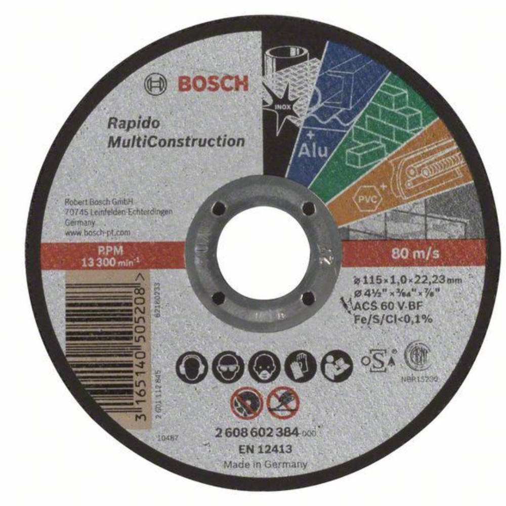 Bosch - Rezna ploča ravna Rapido Multi Construction 115 - 2608602384
