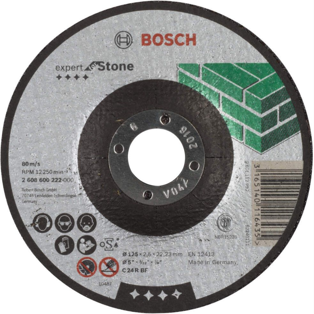 Bosch - Rezna ploča ispupčena Expert for Stone 125 - 2608600222