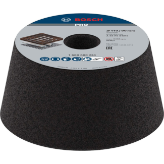 Bosch - Brusni lonac, konusni-metal/liveni metal 90-110 - 1608600234