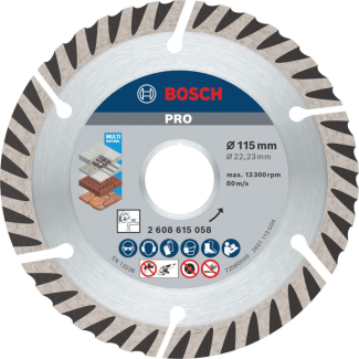 Bosch - Dijamatska rezna ploča Standard for Universal 115x22,23 (pakovanje od 10 kom.) - 2608615058