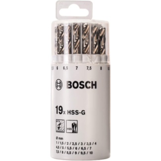 Bosch - Set burgija za metal HSS-G, DIN 338, 135°,19-delni, u plastičnoj okrugloj kutiji - 2607018361