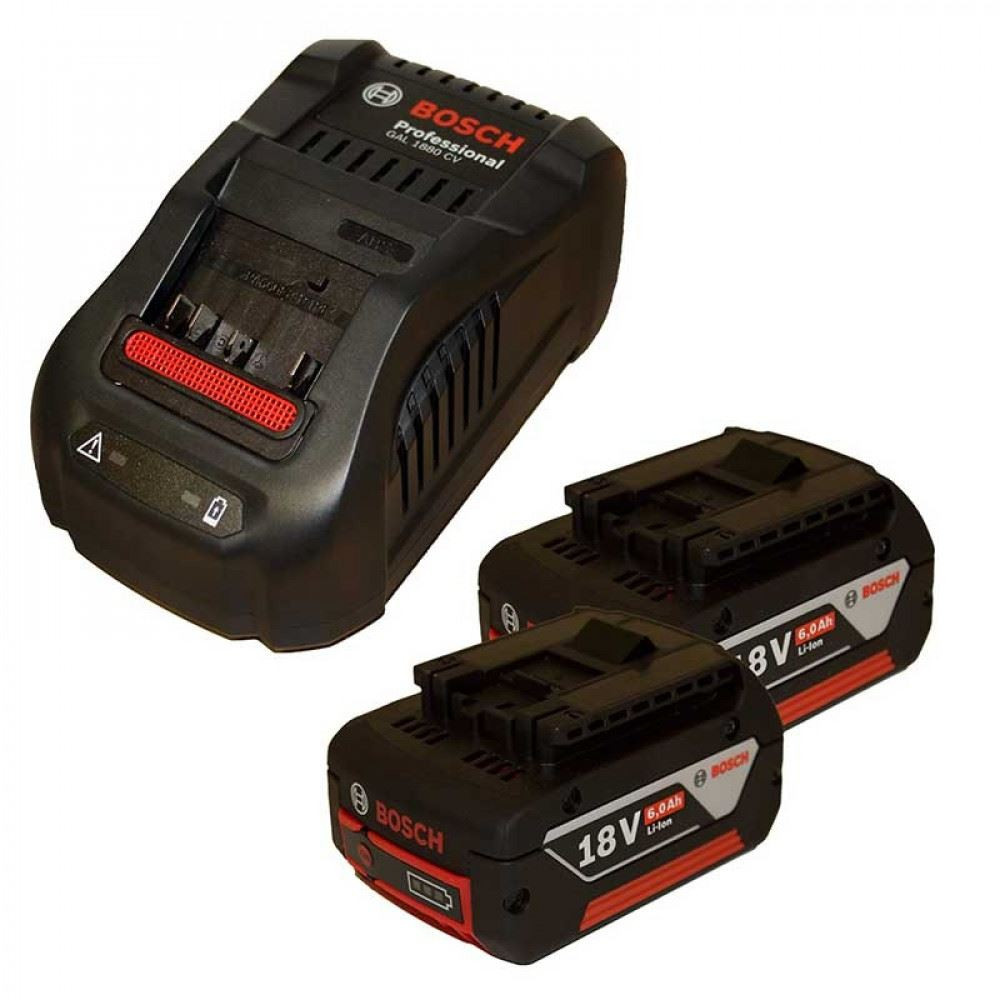 Bosch Starter set 2 x GBA 18V 6.0 Ah+GAL 1880 CV, 1600A00B8L