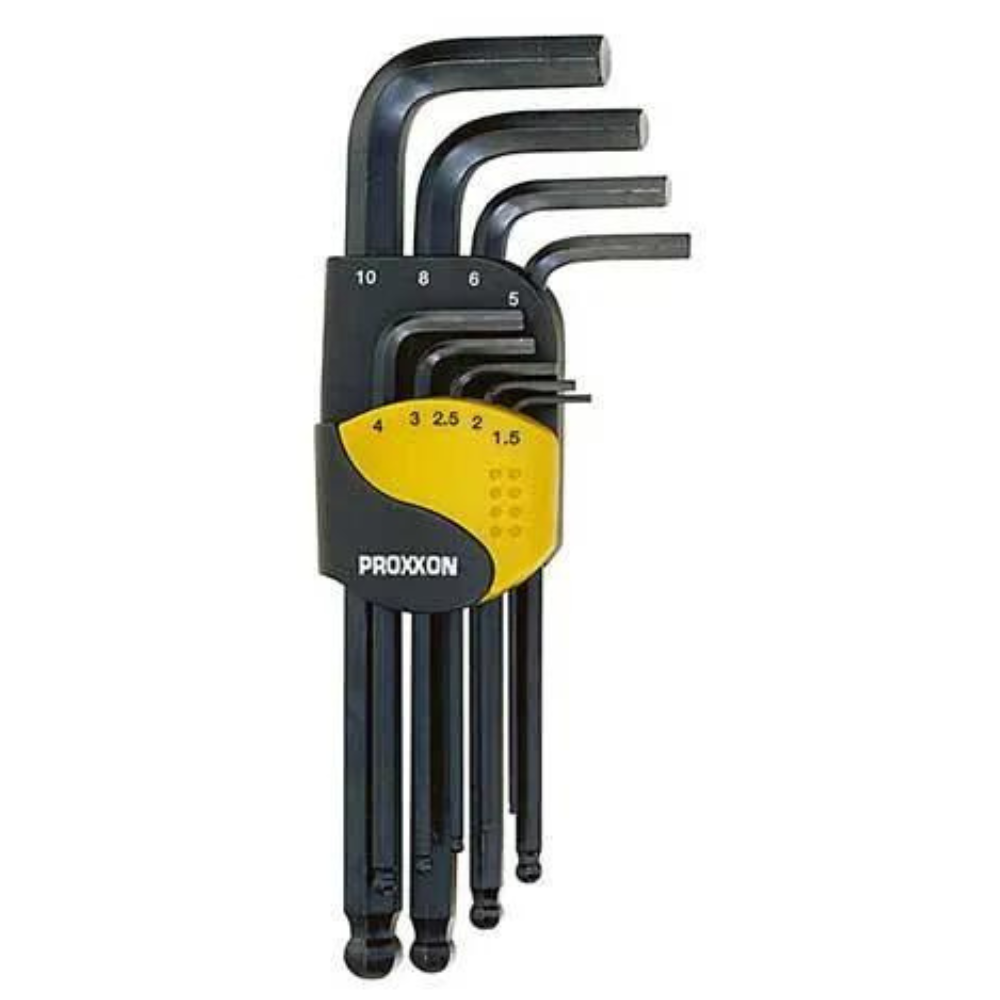 PROXXON - 9-delni set inbusa s kuglicom 1. 5-10mm - P23946