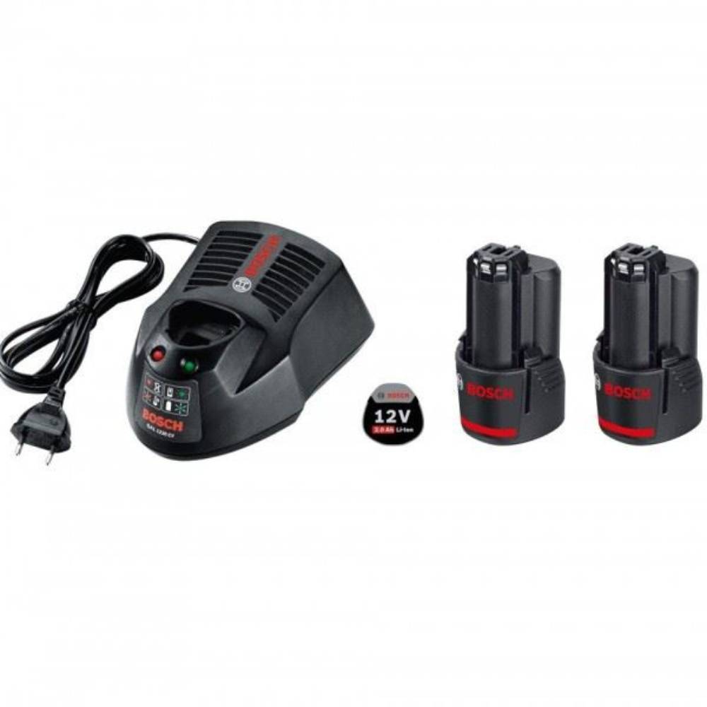 Bosch Početni set 2 x GBA 12V 2,0 Ah + GAL 1230 CV, 1600A002X1