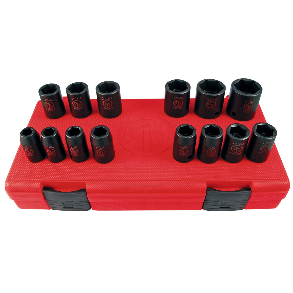 Chicago Pneumatic - Nasadni ključevi set – plitki 1/2″ - SS4114