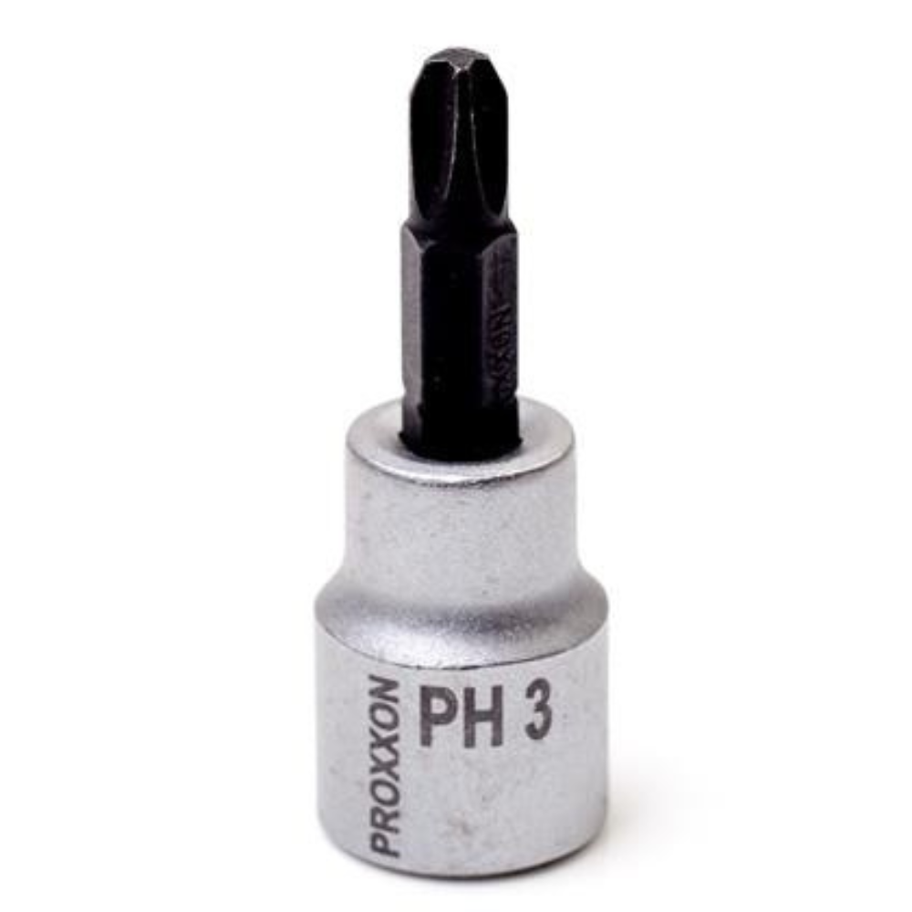 Proxxon - Nasadni odvijači Philips, prihvat 3/8'' - 50 mm PH 3 - 23596