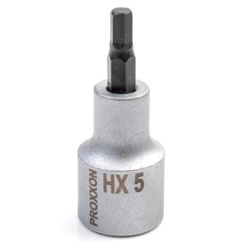 PROXXON Innensechskant-Einsatz HX5 – 5 Mm, 1/2" Antrieb, 55 Mm Lang