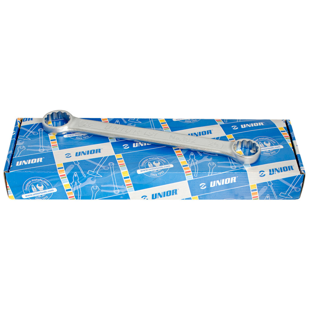 Unior - Ključevi okasti ravni u kartonskoj kutiji 6x7-20x22; 182/2ACB - 612567