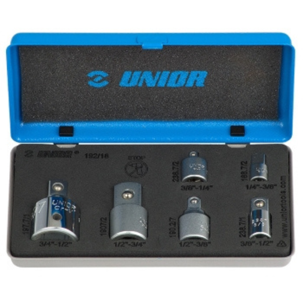 Unior - Adapteri u metalnoj kutiji 192/18 - 619418