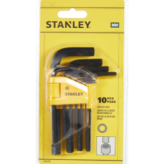 Stanley - Ključevi inbus 1.0-10 mm - set 10 komada - 0-69-253