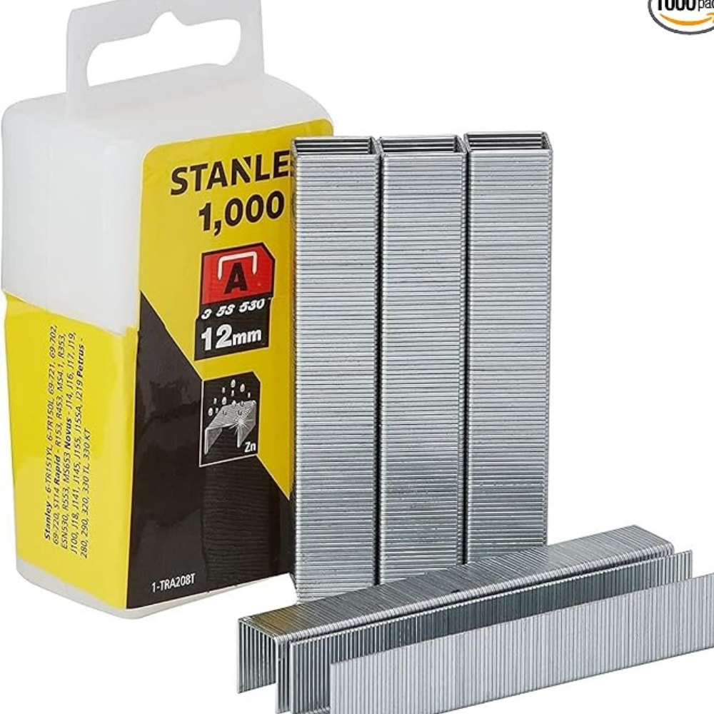 STANLEY - Klemerice, tip A, 53, 12 mm, 1000kom - 1-TRA208T