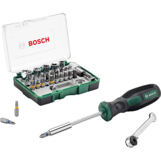 Bosch - 27-delni set mini čegrtaljke + ručni odvrtač - 2607017331