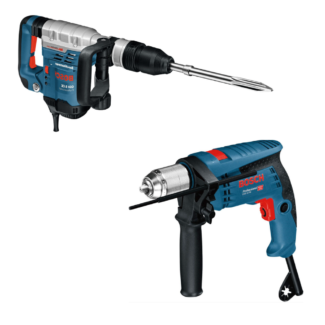 Bosch Elektro-pneumatski čekić za štemovanje GSH 5 CE + vibraciona bušilica GSB 13 RE, 0615990L0H