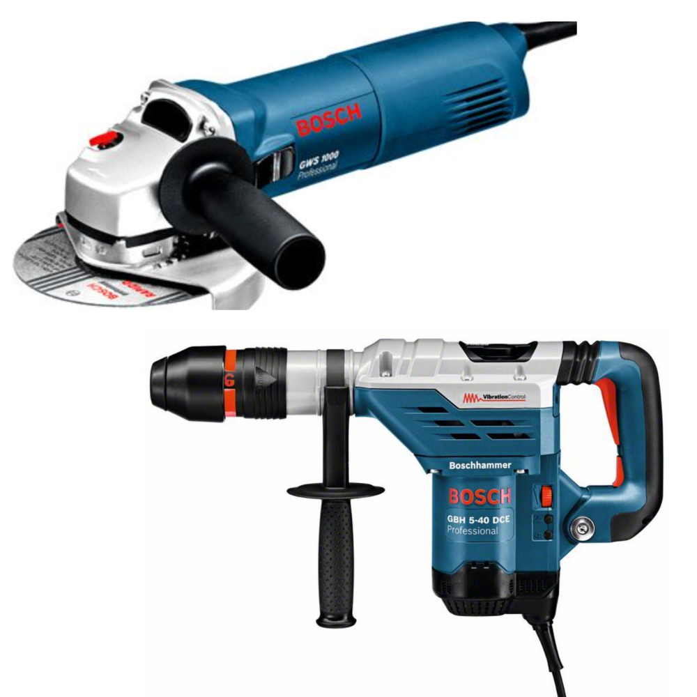 Bosch Specijalna kombinacija bušilica GBH 1150W + brusilica GWS 1000W , 0615990J9Z
