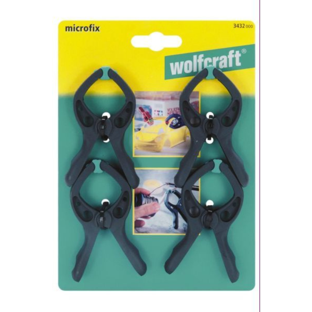 Wolfcraft - Štipaljka stega microfix 4 kom - 3432000