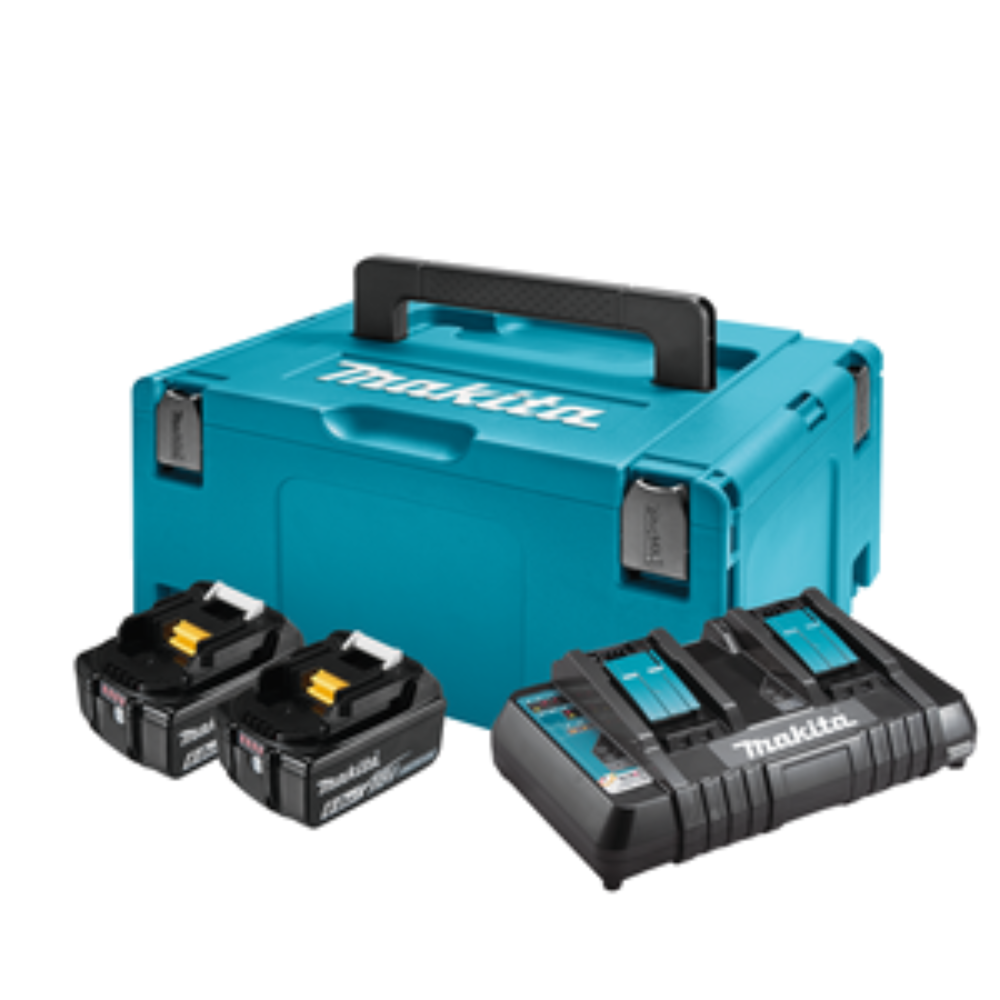 Makita Komplet za napajanje Makpac Type3 BL1860Bx2 - DC18RD, 198077-8
