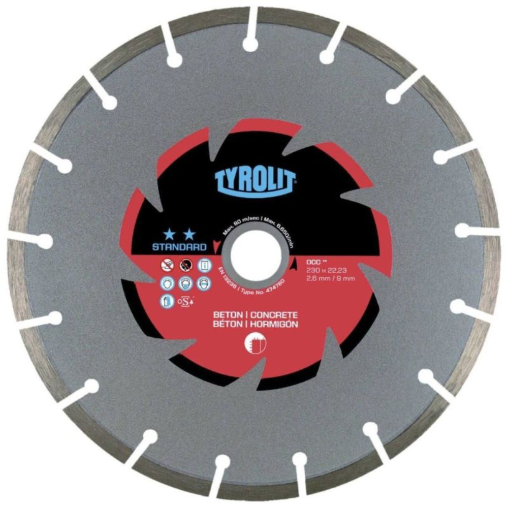 Tyrolit - Dijamantska ploča za beton 130x2.2x22.2 - Standard - 536789