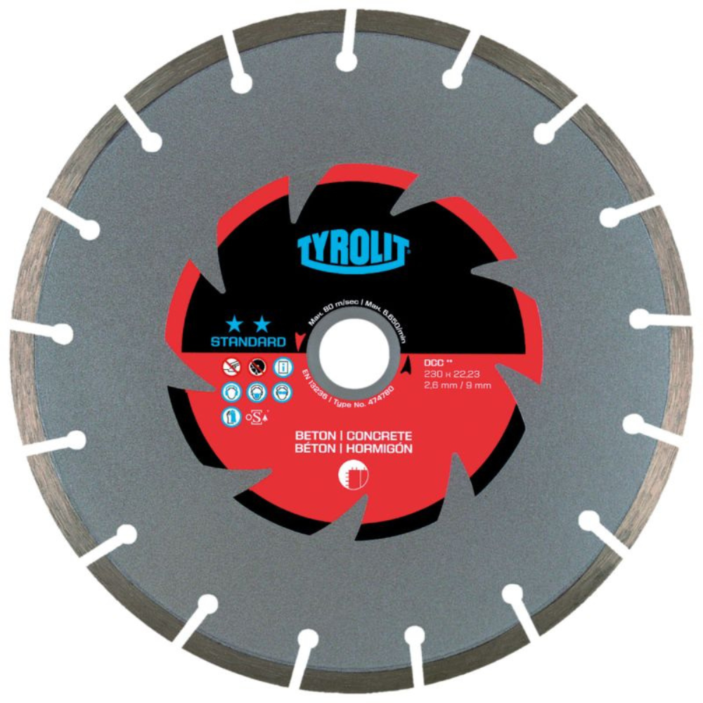 Tyrolit - Dijamantska ploča za beton 150x2.6x22.2 Standard - 474777