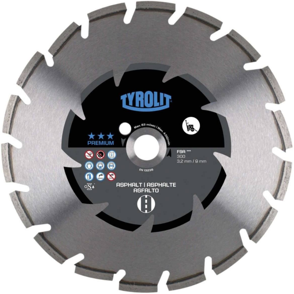 TYROLIT - Dijamantska ploča za asfalt 450x3.6x25.4 - Premium - 574846