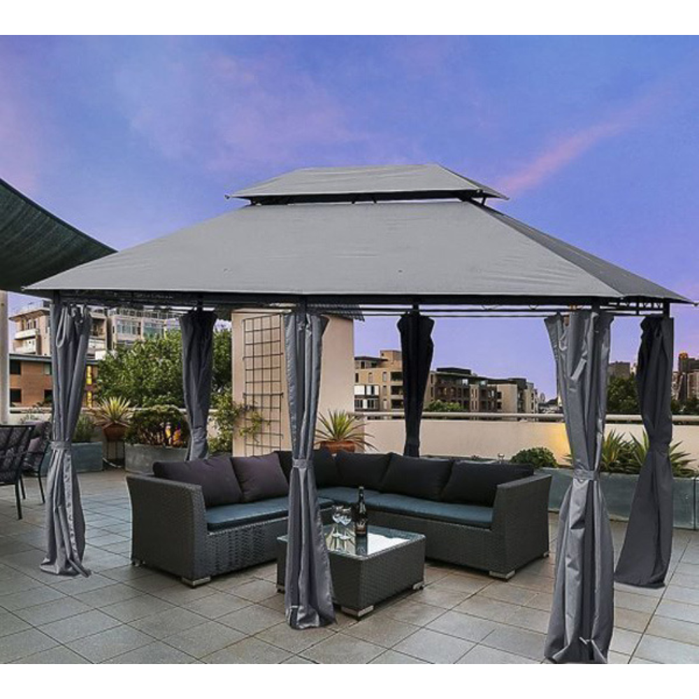 Green bay - Metalna Gazebo tenda Belize - siva - 055682
