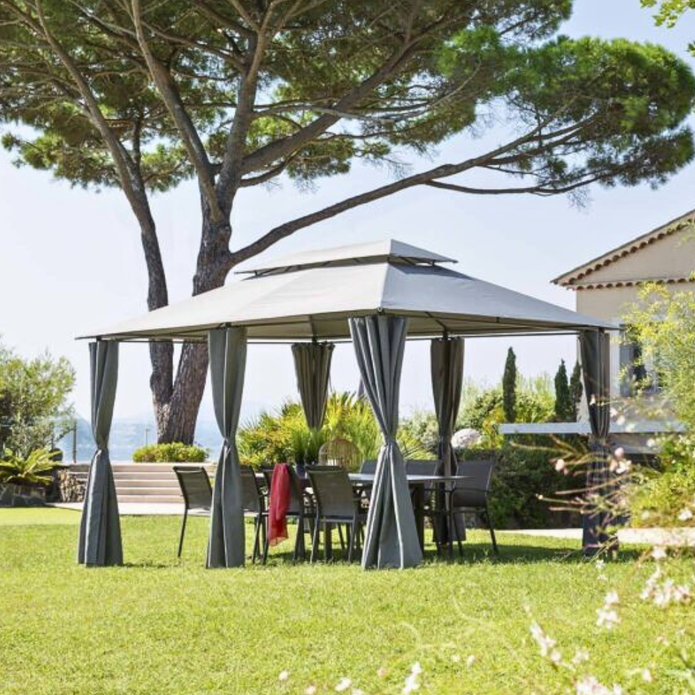 Green bay - Metalna Gazebo tenda Belize - siva - 055682