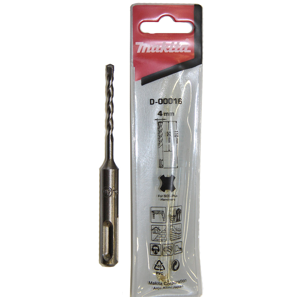 MAKITA - Burgija SDS-Plus, Standard, Ø 4mm, 110mm - D-00016