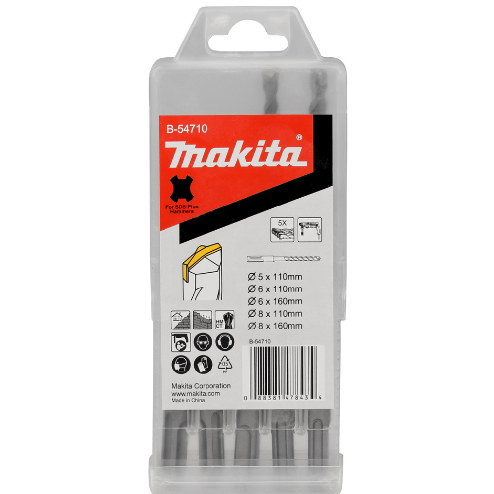 MAKITA - Set burgija, SDS-Plus, 5/6/8mm, 5 komada - B-54710