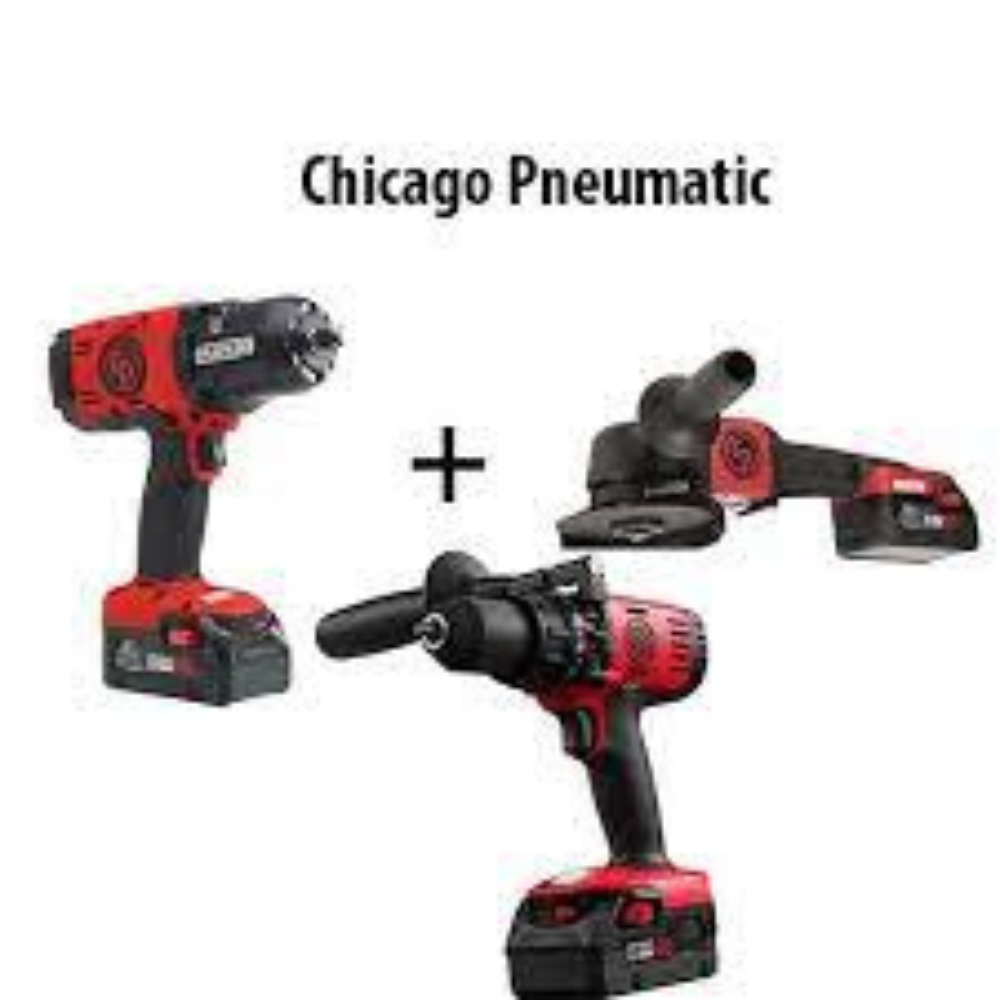Chicago Pneumatic Bat. brusilica CP8350 + Bat. udarni odvijač CP8849 + Bat. udarna bušilica CP8548, CP8350 + CP8849 + CP8548