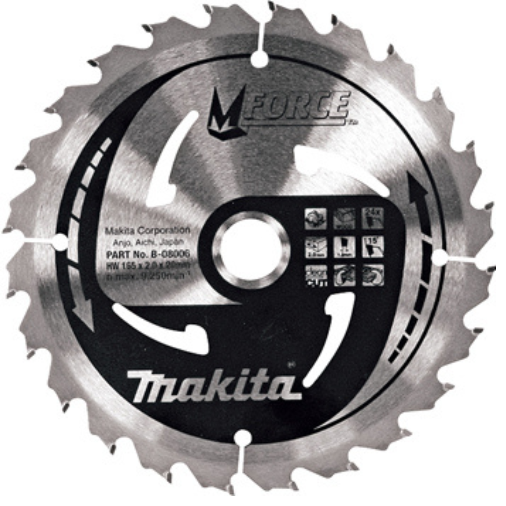 Makita - List za testeru od tvrdog metala-MForce sa 24 zubaca - B-08034