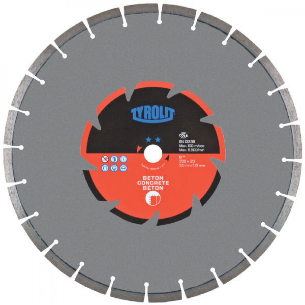 Tyrolit - Dijamantska ploča za beton 180x2.6x22.2 - Standard - 474778