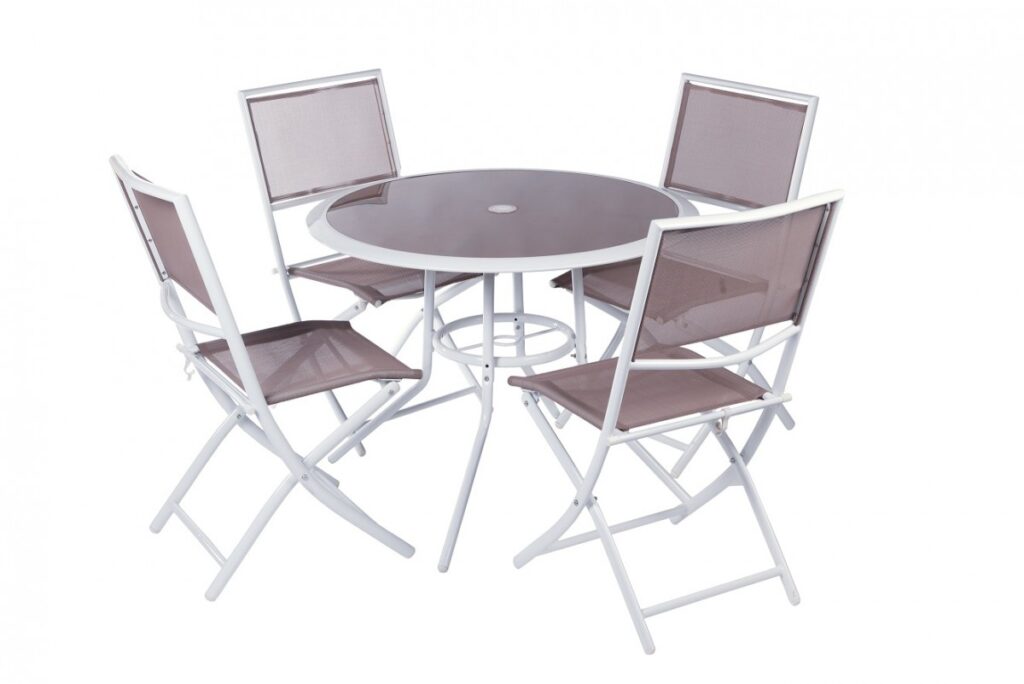 Baštenski set Sorento - sto + 4 podešavajuće stolice, 047005