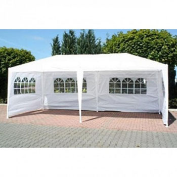 Green bay Gazebo tenda 3 × 6 m sa bočnim stranama - bela, 055432