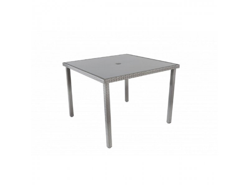Baštenski sto od ratana AVOLA sivi, 047062