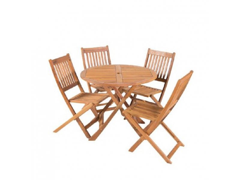 Baštenski set EDEN sto + MANHATTAN 4 stolice, 030166