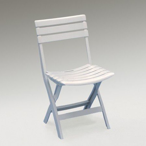 Baštenska stolica plasticna mala 34x78x41 cm bela - BIRKI, 030762