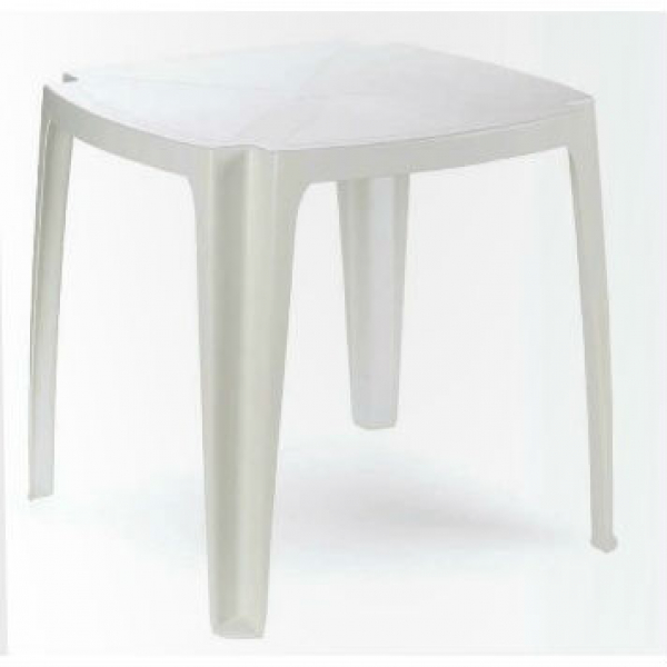 Baštenski sto plastični 75 x 75cm - beli TAVOLO 75, 029091
