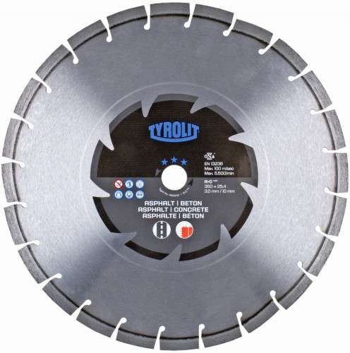 Tyrolit - Dijamantska ploča beton/asfalt 350x3x25.4 - Premium - 465642