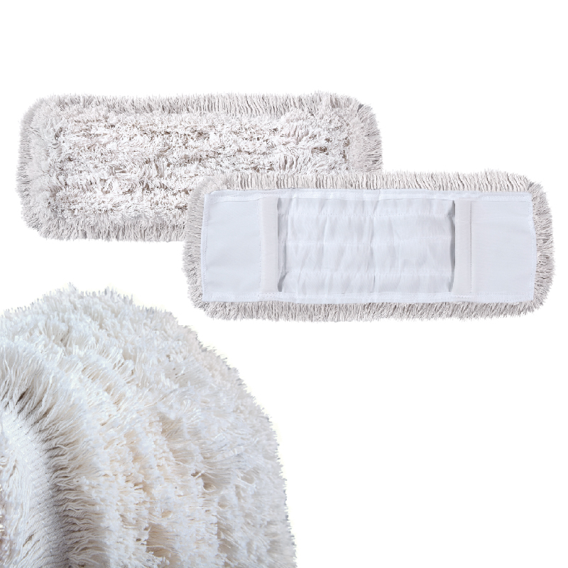 Albo Pamučni mop sa čvorićima - bele boje 50cm, HT-CS50FR