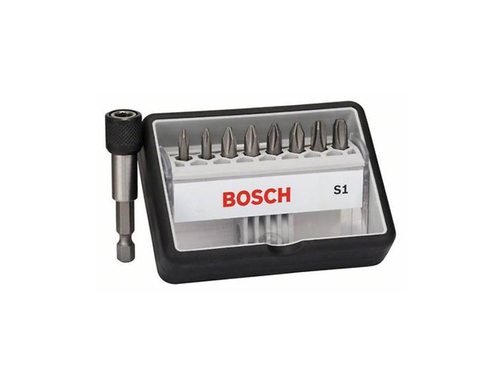 BOSCH - 8+1-delni set bitova Robust Line S1, Extra Hard, PH; 25mm - 2607002560