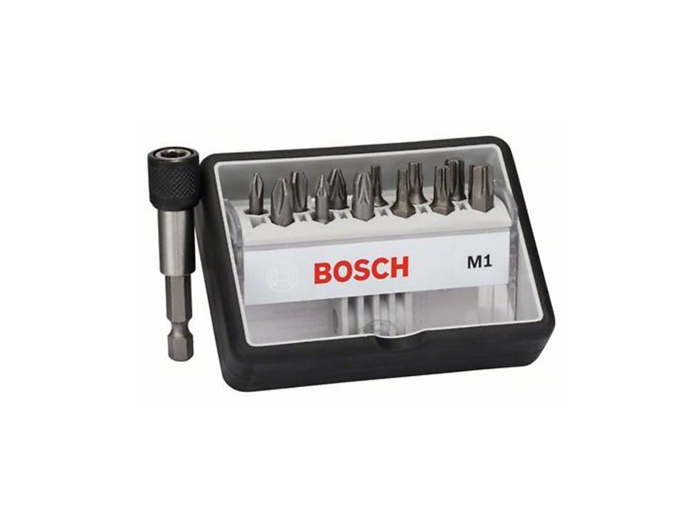 BOSCH - 12+1-delni set bitova Robust Line M1, Extra Hard, 25mm- 2607002563