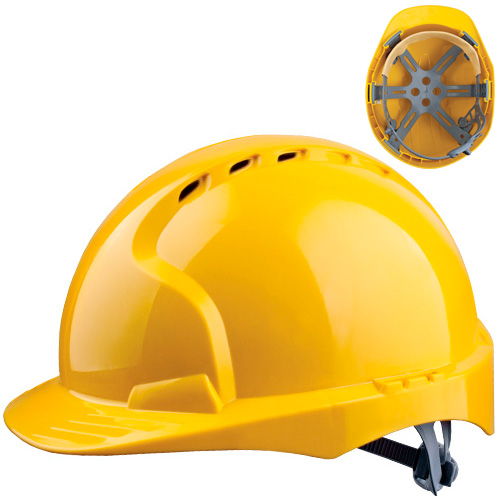 Albo - JSP šlem EVO 2, od HDPE-a, bez ventilacije, sa trakom ZG-EVO2-x - 060716866101999