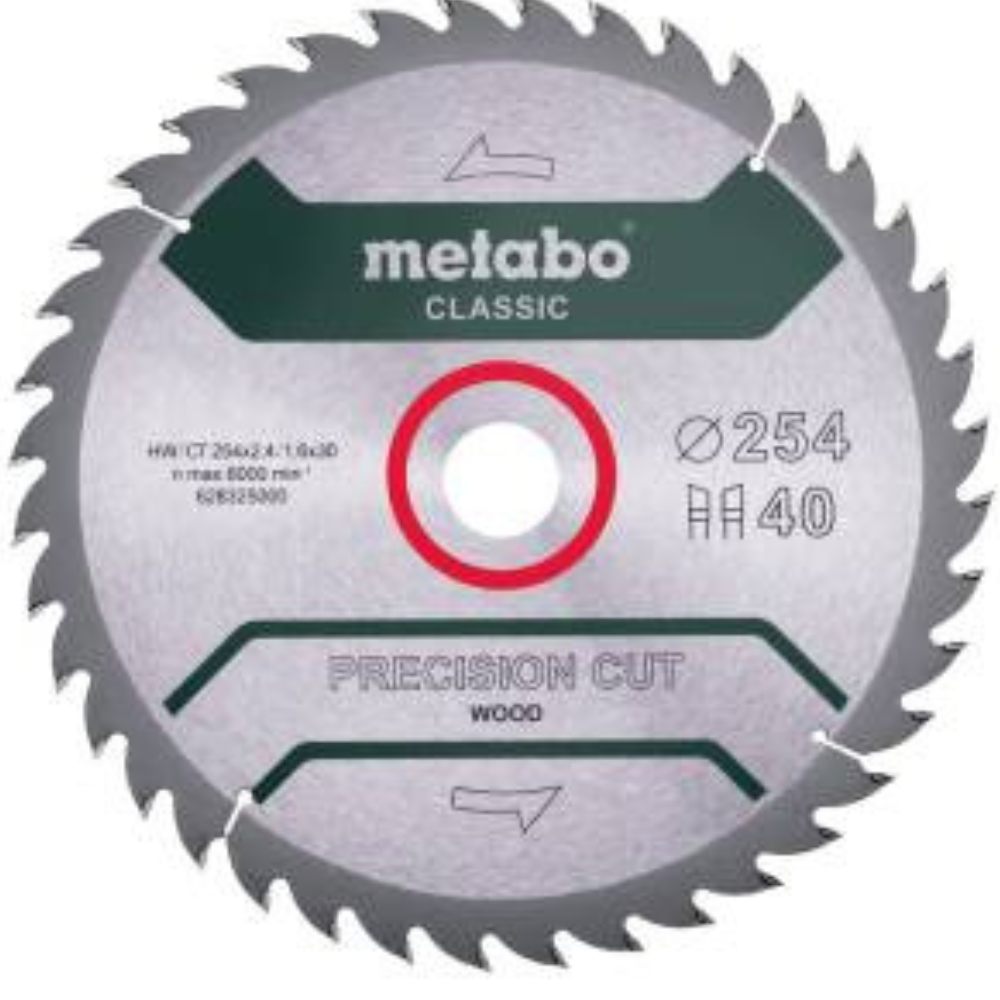 Metabo - List kružne testere "Precision Cut Wood - Classic" 254 x 30 mm, Z40 WZ 20° - 628325000