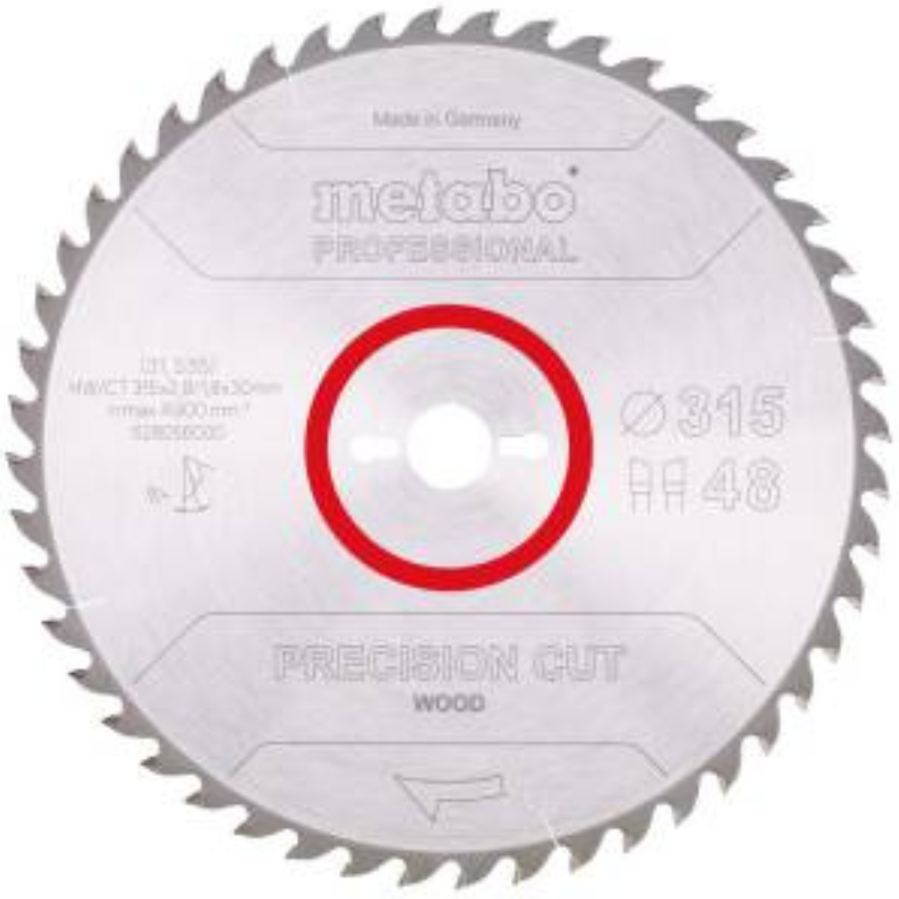 Metabo - List kružne testere "Precision Cut Wood - Professional" 315x30 mm, Z48 WZ 15° - 628056000