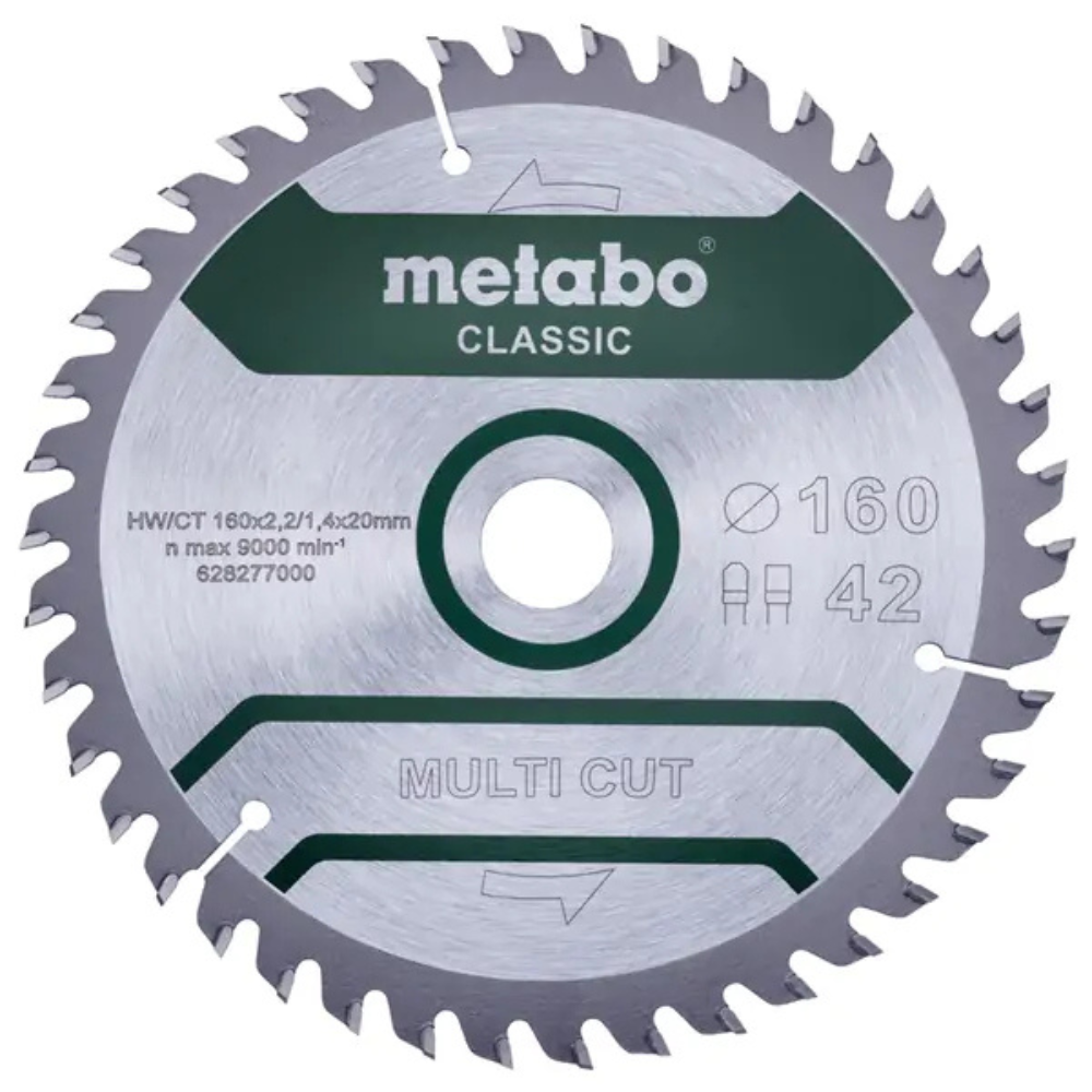 Metabo - List za kružnu testeru "MULTI CUT - CLASSIC" Z42 FZ/TZ 5°, 160 x 20 mm - 628277000
